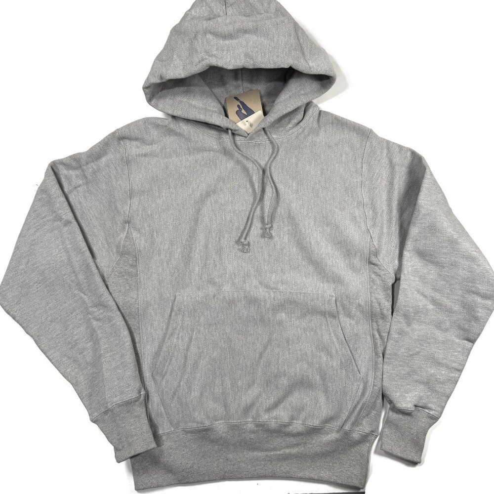 Champion Reverse Weave Hoodie Mens Small Sweatshirt Gray Blank Heavy NWT